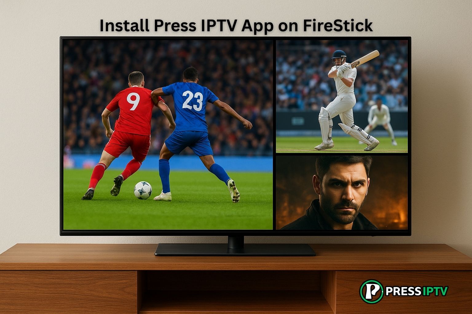 Press iptv app on firestick